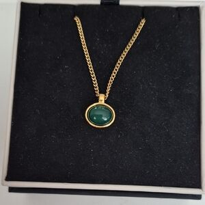 ⚡️Sale Elegant Gold and Green Pendant Necklace